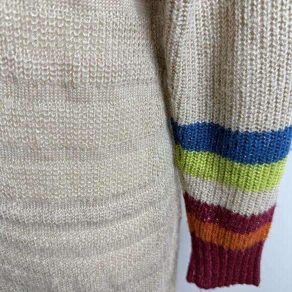 Matilda Jane Stay Cozy Cardigan Sweater Hooded Duster Small Open Front Metallic - Picture 10 of 15